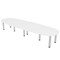 Skutchi Designs 45 in W, 120 in L, 29 in H, Engineered Wood Top, White HAR-BOVL-46119-PT-09 - alternate 1